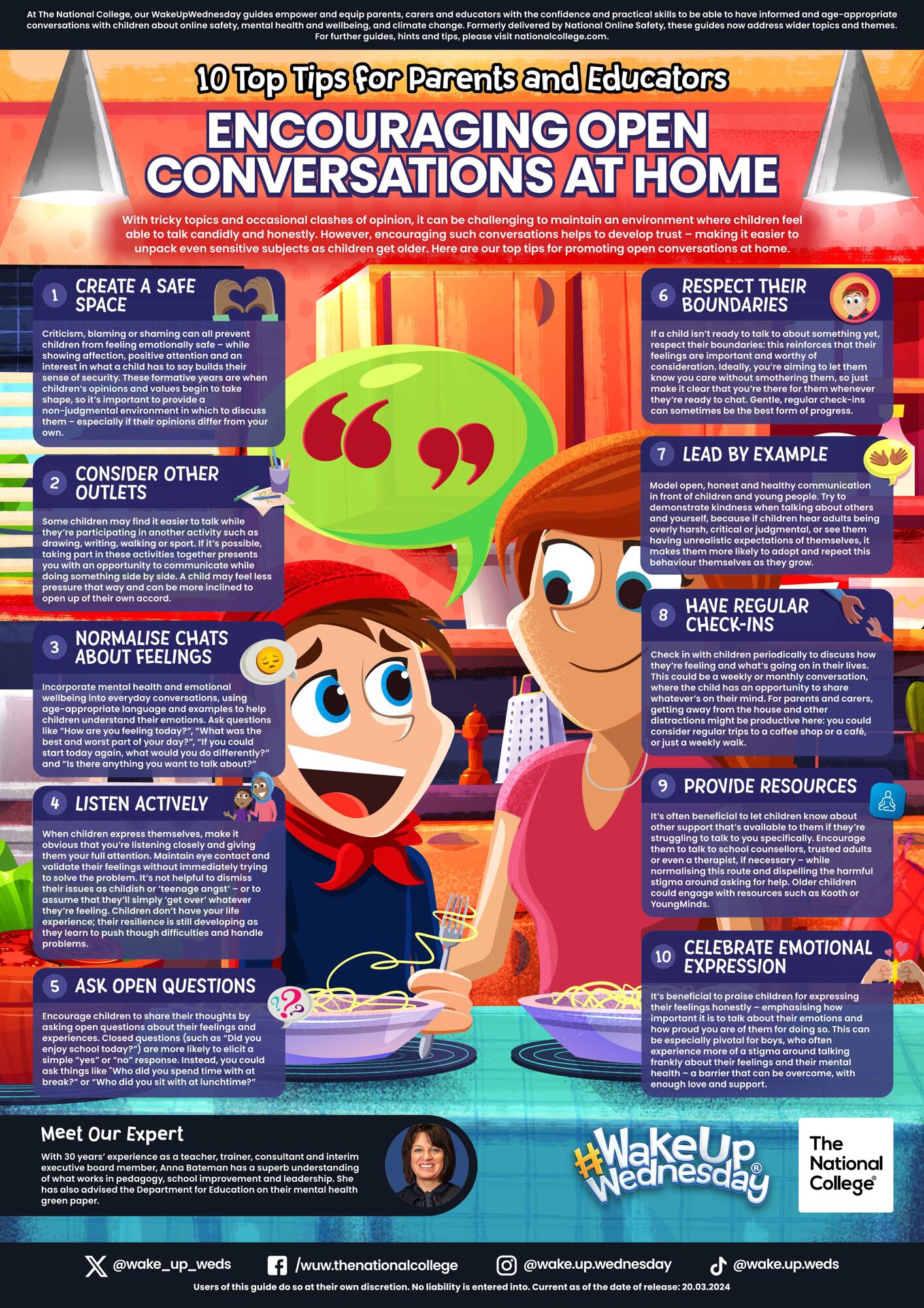 10 top tips for parents and educators encouraging open conversations at home