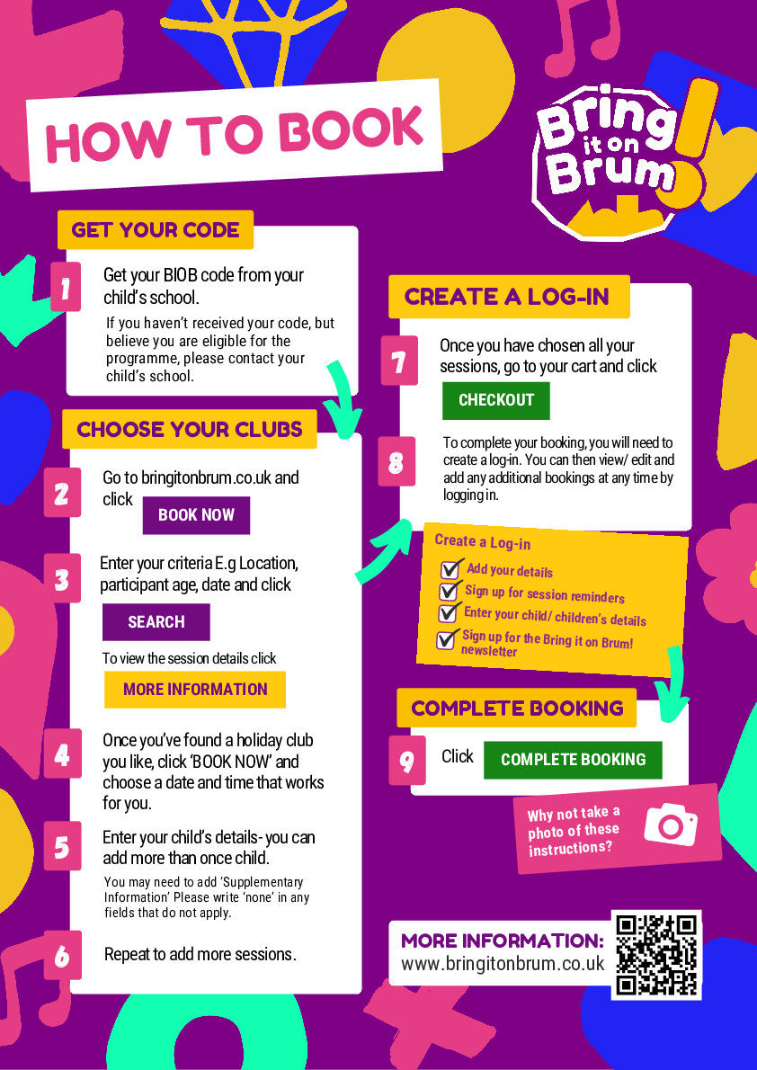Bring it on Brum How to Book Poster